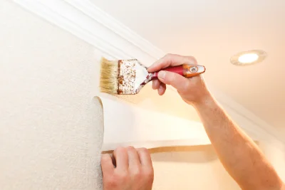 Pose de papier peint à Ambloy — revêtements muraux et toiles de verre